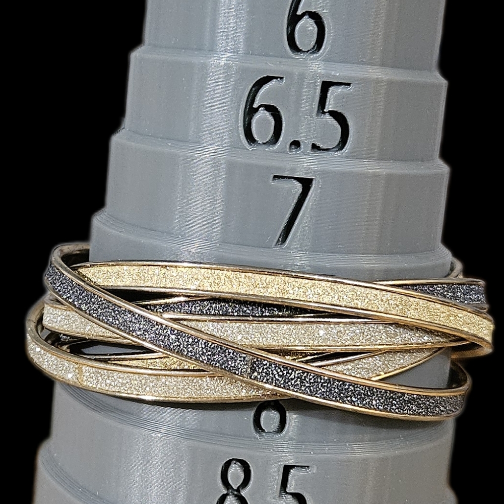 Chic Gold and Silver Bracelet Set